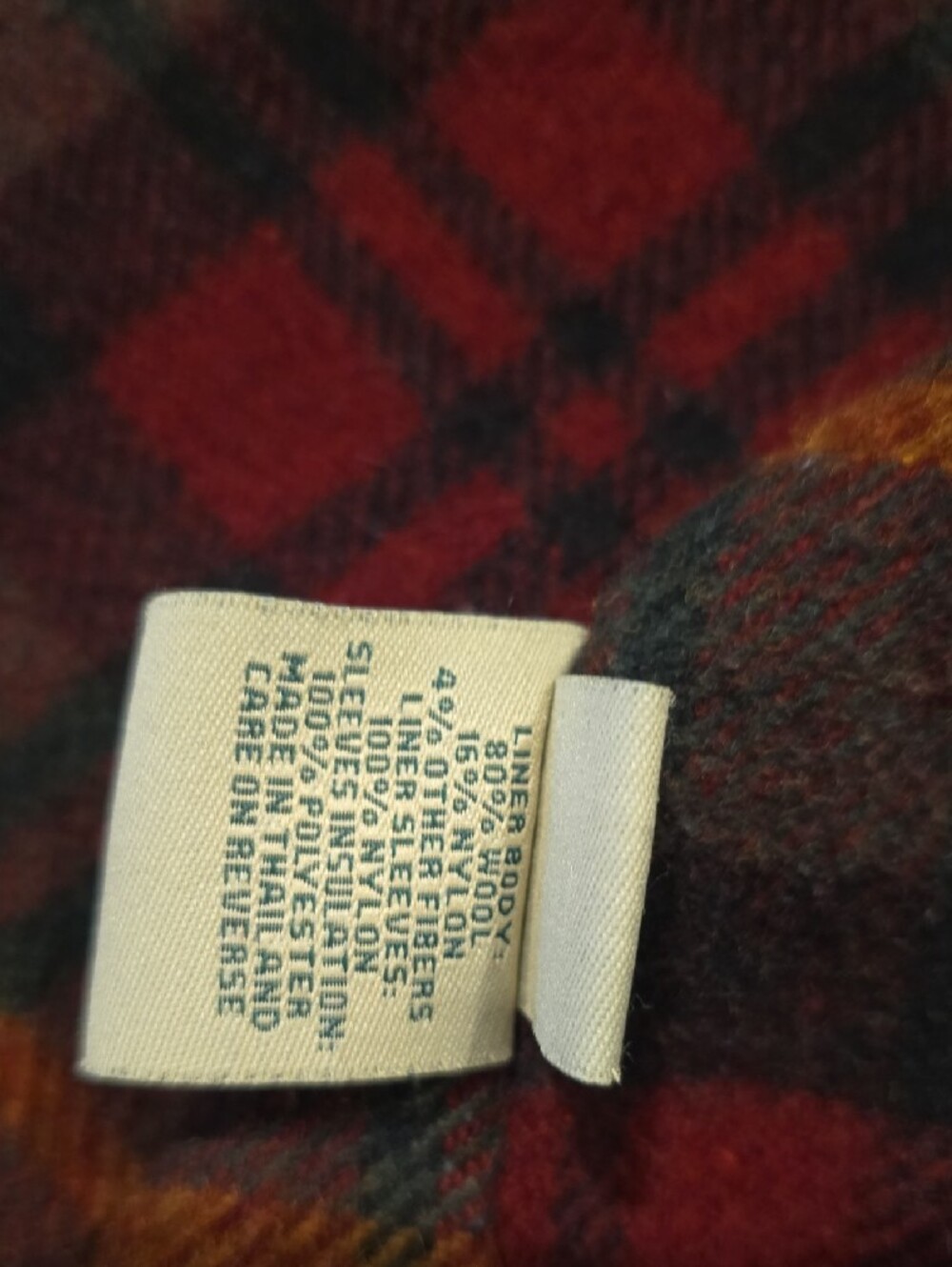 L.L. Bean Brown Canvas Field Jacket with Corduroy Collar - Picture 3 of 5